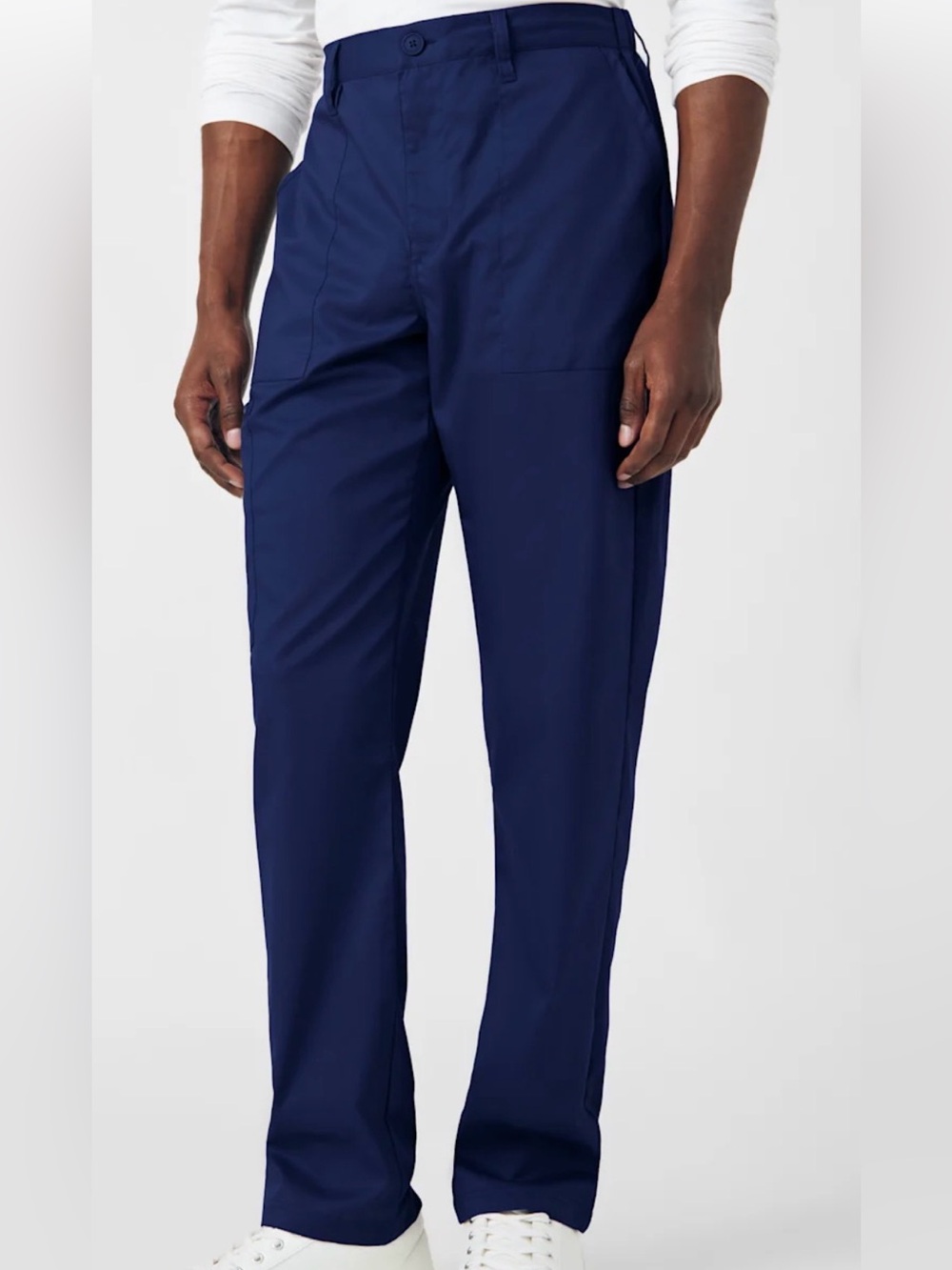 NWT Landau ProFlex Men’s 6-Pocket Cargo Scrub Pants L Navy Regular